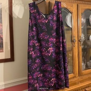 Purple A-line dress